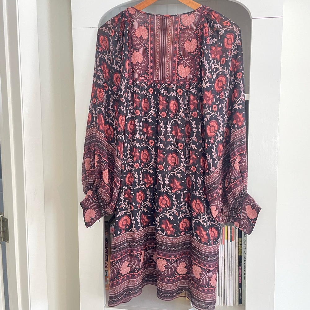 Ulla Johnson Silk Aida Dress in Dark Floral - Picture 11 of 12